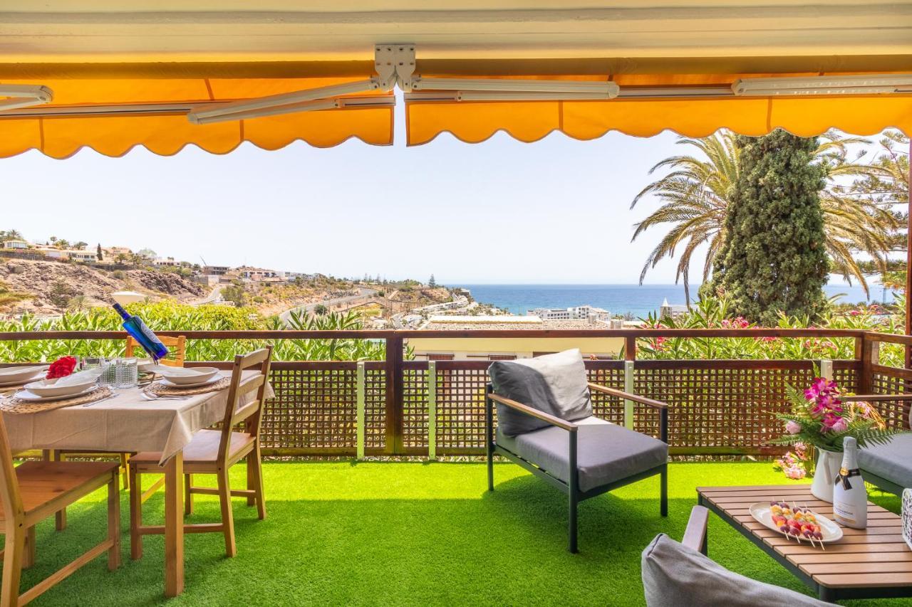 Increible Terraza Con Vistas Al Mar En San Agustin Apartment ภายนอก รูปภาพ