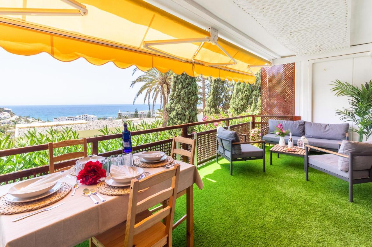 Increible Terraza Con Vistas Al Mar En San Agustin Apartment ภายนอก รูปภาพ